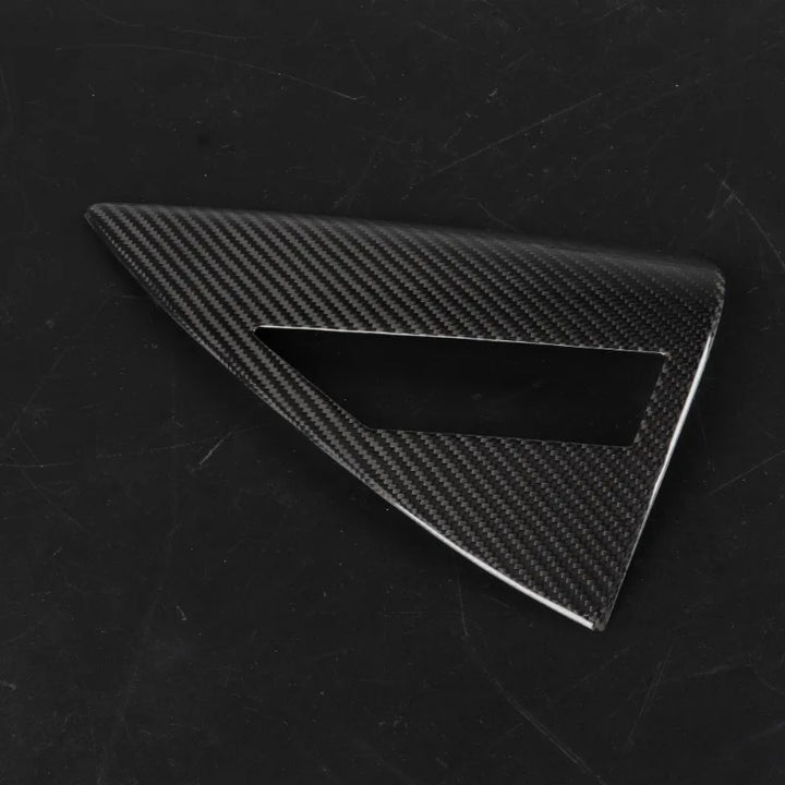 Real Carbon Fiber Charging Cover Shell for Tesla Model 3/Model Y/Model 3+ Highland 2024  is available at Ludicrous EV.