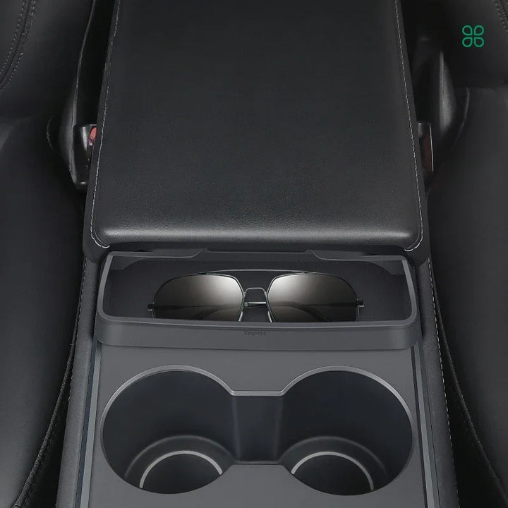 Central Control Glasses Storage Pocket for Car Interior Accessories - 2024 Tesla Model 3/Y is available at Ludicrous EV.