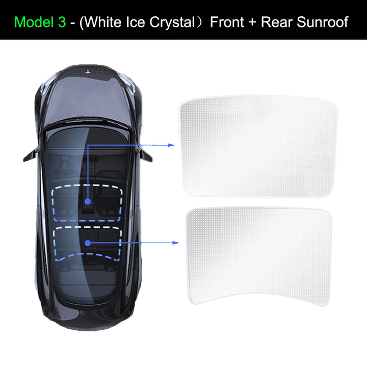 Privacy Sun Shade for Tesla Model 3 Y Custom-Fit Car Side Window Sunshade Blind Shading for Camping Hiking Rest Accessories is available at Ludicrous EV.