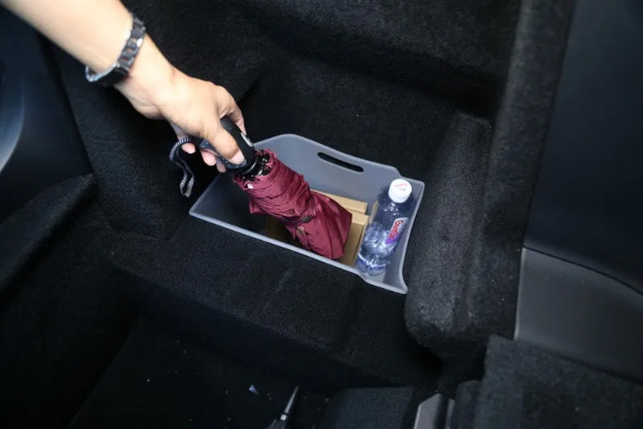 3Pcs Set Silicone Trunk Side Storage Partition for Tesla Model X (2023) is available at Ludicrous EV.