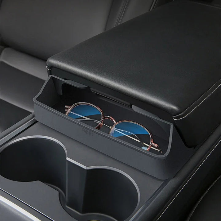 Central Control Glasses Storage Pocket for Car Interior Accessories - 2024 Tesla Model 3/Y is available at Ludicrous EV.