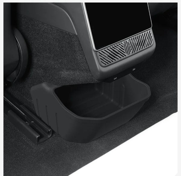 Silicone Rear Middle Storage Box Organizer for Tesla Model 3 Highland 2024 is available at Ludicrous EV.
