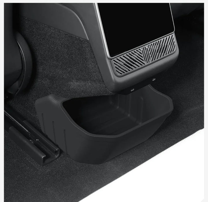 Silicone Rear Middle Storage Box Organizer for Tesla Model 3 Highland 2024 is available at Ludicrous EV.
