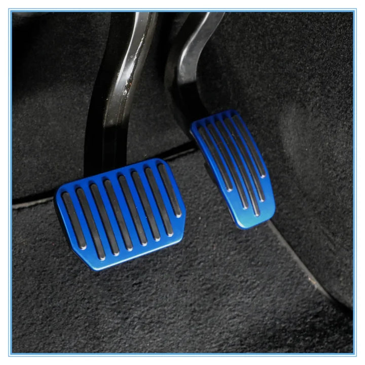 Aluminum Alloy Anti-Skid Pedal Covers for 2021-2024 Tesla Model 3/Y/3+ which is available at Ludicrous EV.