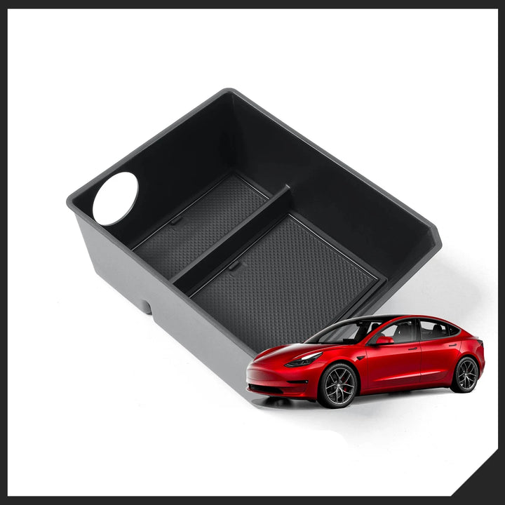 Central Console Lower Layer Organizer Tray for Tesla Model 3 Highland 2024 is available at Ludicrous EV.