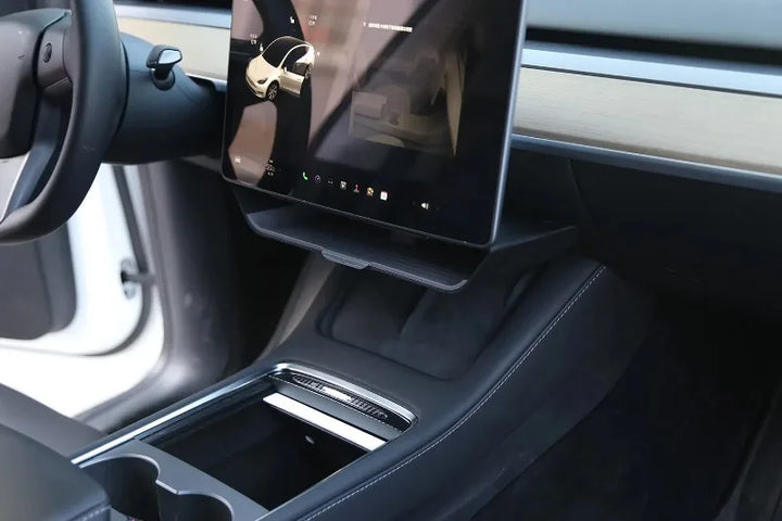 TPE+ABS Under-Screen Storage Box for Tesla Model 3/Model Y (2023) is available at Ludicrous EV.
