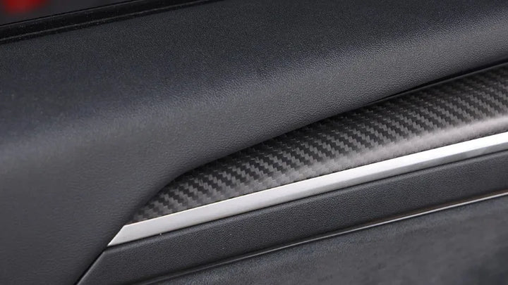 Carbon Fiber Door Trim for Tesla Model 3Y 2021-2023 Car Interior Accessories at Ludicrous EV.