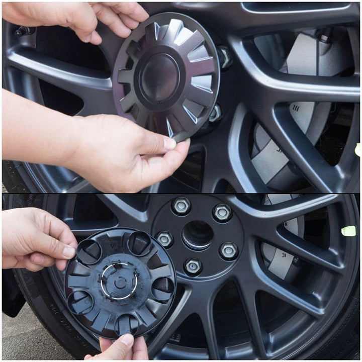 Decorative Wheel Center Caps for Tesla Model 3+ Highland 2024 is available at Ludicrous EV.
