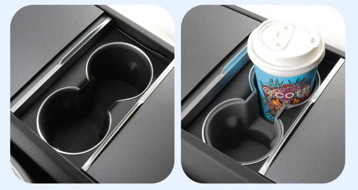 Complete Water Cup Holder Set for Tesla Model 3 Highland 2024 is available at Ludicrous EV.
