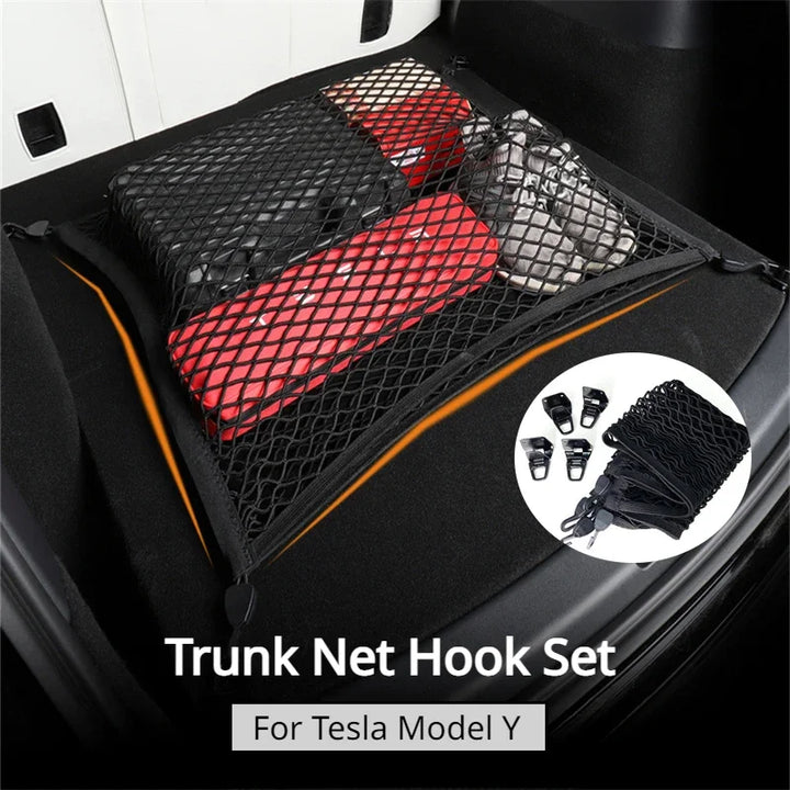 Trunk Luggage Storage Net for Tesla Model Y is available at Ludicrous EV.
