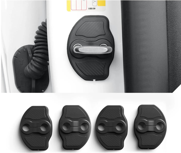 4Pcs Car Door Lock Protection Cap For Tesla Model Y/3 2023-2024 is available at Ludicrous EV.
