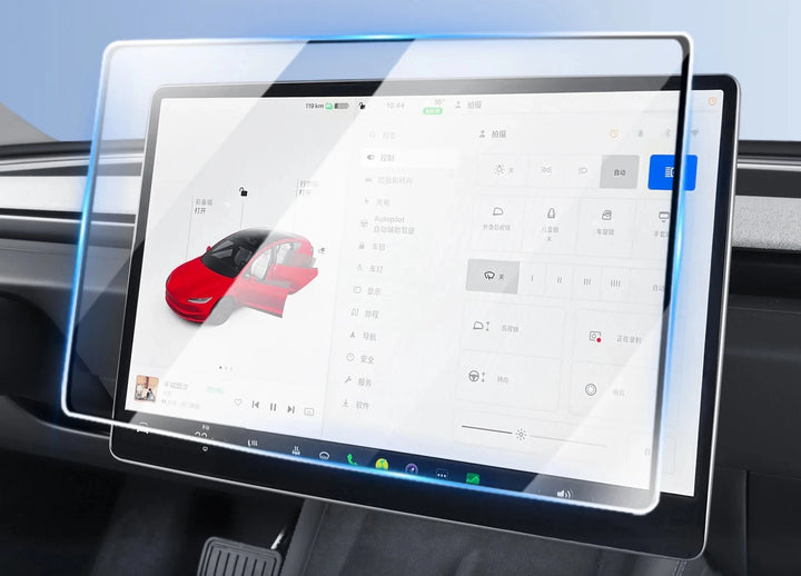 Tempered Glass Center Control Screen Protector for Tesla Model 3 Highland 2024 is available at Ludicrous EV.