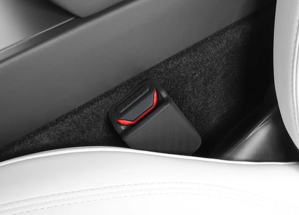 Seat Belt Buckle Protective Cover & Decorative Cover For Tesla Model Y 2024 is available at Ludicrous EV.
