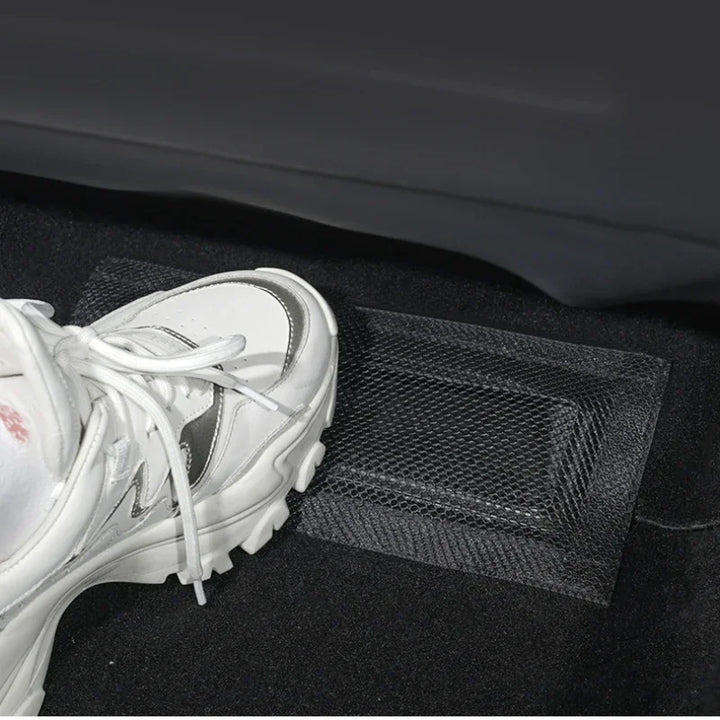 Tesla Model 3/Y (2017-2024) Under-Seat Air Outlet Dust Cover – Anti-Blocking Protective Mesh which is available at Ludicrous EV.