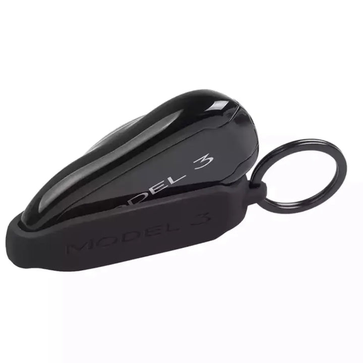 Key Fob Silicone Case with Anti-Scratch Cover & Metal Keychain for Tesla Model 3/Model Y/Model S/Model X at Ludicrous EV.