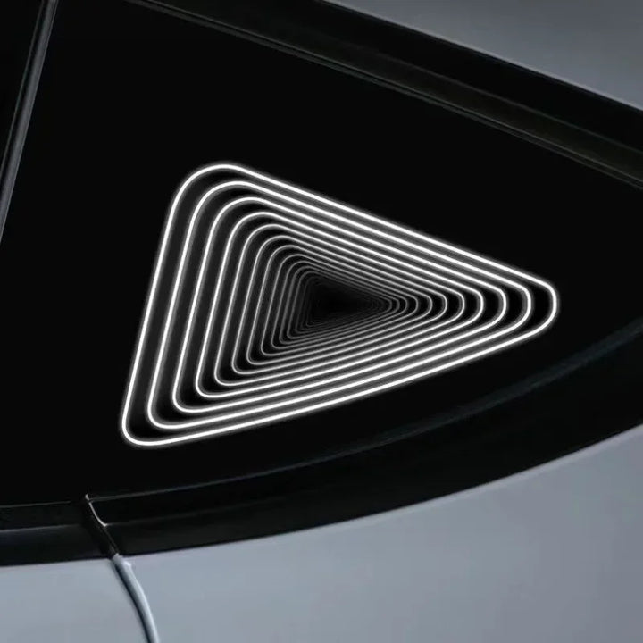 Triangle Window Atmosphere Lights for Tesla Model Y 2021-2023 at Ludicrous EV.
