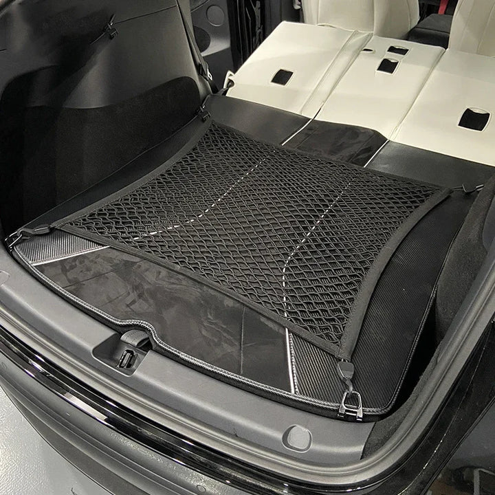 Trunk Luggage Storage Net for Tesla Model Y is available at Ludicrous EV.
