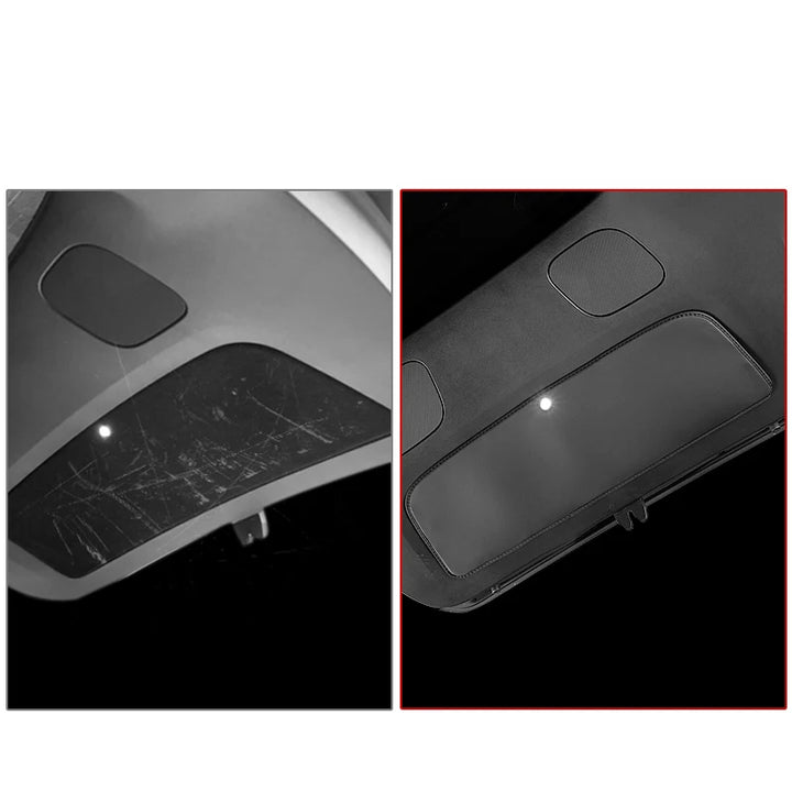 Tail Door Protective Mat Leather Cover with Hook and Loop Fasteners for Tesla Model Y 2021-2024 is available at Ludicrous EV.