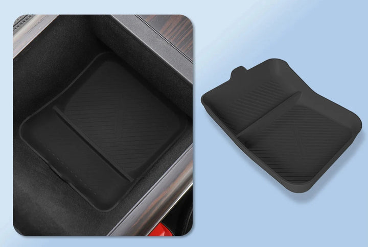 Wireless Charging Pad & Armrest Organizer For Tesla Model S/X 2024 is available at Ludicrous EV.