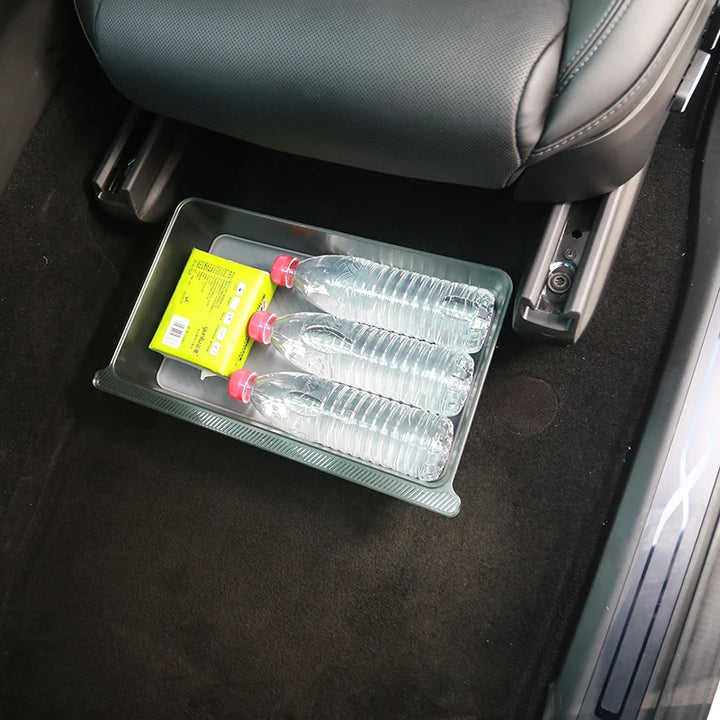 Underseat Drawer Storage Box for Tesla Model X/Model Y (2023) is available at Ludicrous EV.
