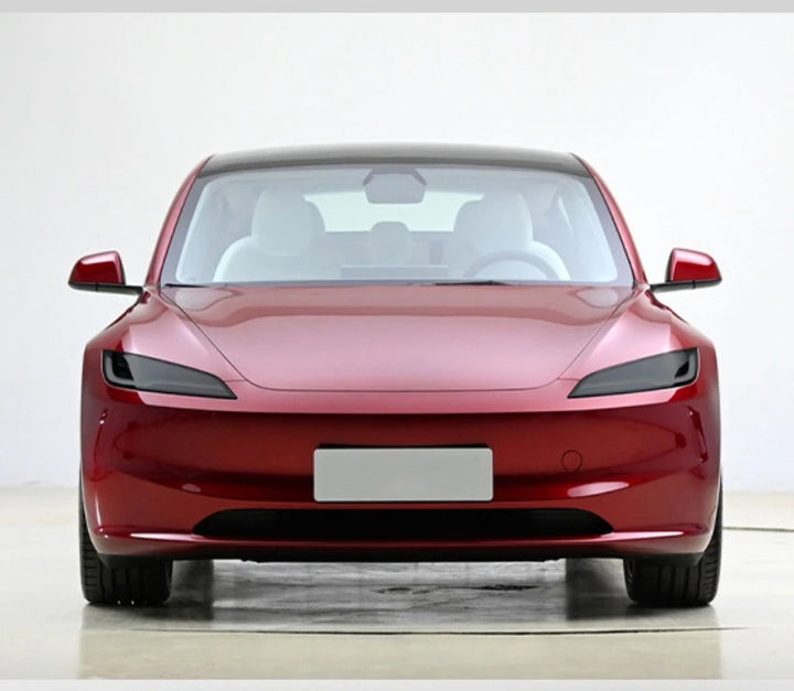 Smoked Black TPU Transparent Headlamp Protective Film for Tesla Model 3 Highland 2024 is available at Ludicrous EV.
