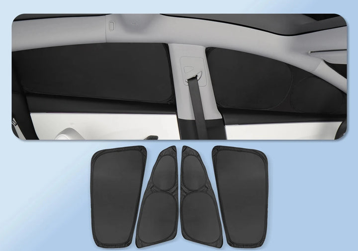 Side Window Sunshade Net & Privacy Sun Shade For Tesla Model 3/Y is available at Ludicrous EV.