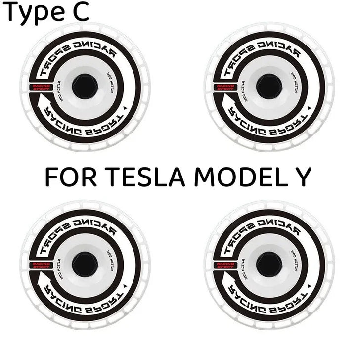 4PCS 19-Inch High-Performance Wheel Hubcaps, Full Rim Covers for Tesla Model Y 2019-2023 is available at Ludicrous EV.