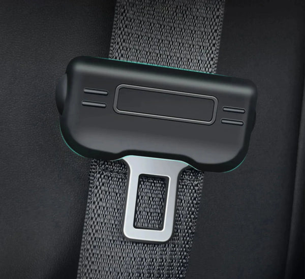 Seat Belt Head Plug Protector Crash Cover for Tesla Model 3/Y is available at Ludicrous EV.