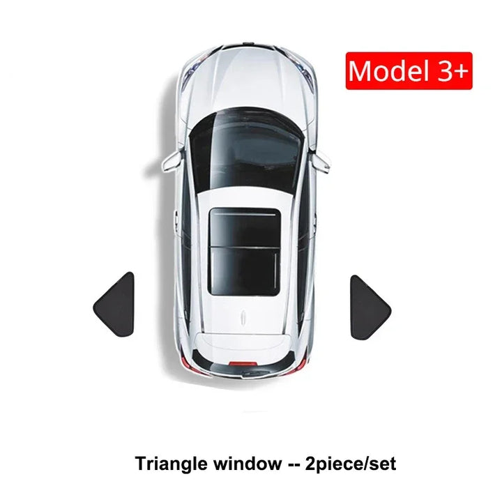 Car Sunshade Privacy Curtain for Side Windows and Windshield Heat Insulation for Tesla Model 3 Highland 2024 is available at Ludicrous EV.
