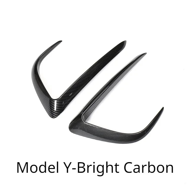 Front Bumper Wind Knife & Fog Lamp Trim for Tesla Model 3/Model Y (2017-2023) is available at Ludicrous EV.
