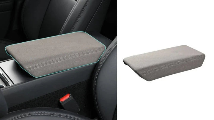 Napa Leather Armrest Cover for Tesla Model 3 Highland is available at Ludicrous EV.
