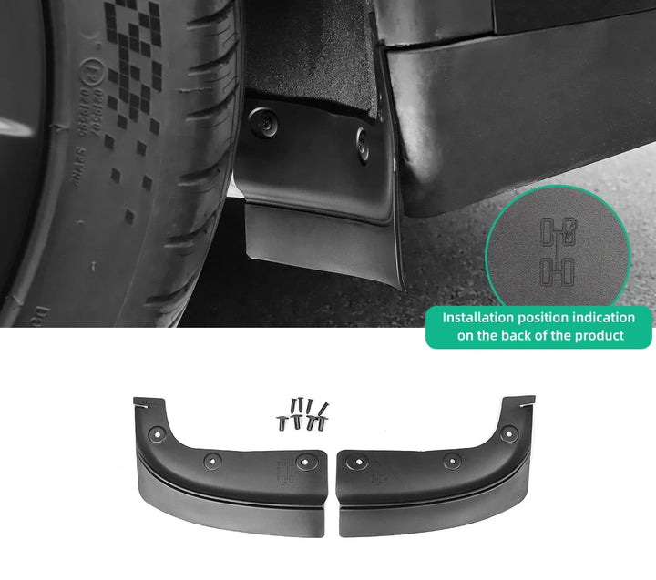 Rear Wheel Mud Flaps For Tesla Model Y/3 2020-2024 is available at Ludicrous EV.
