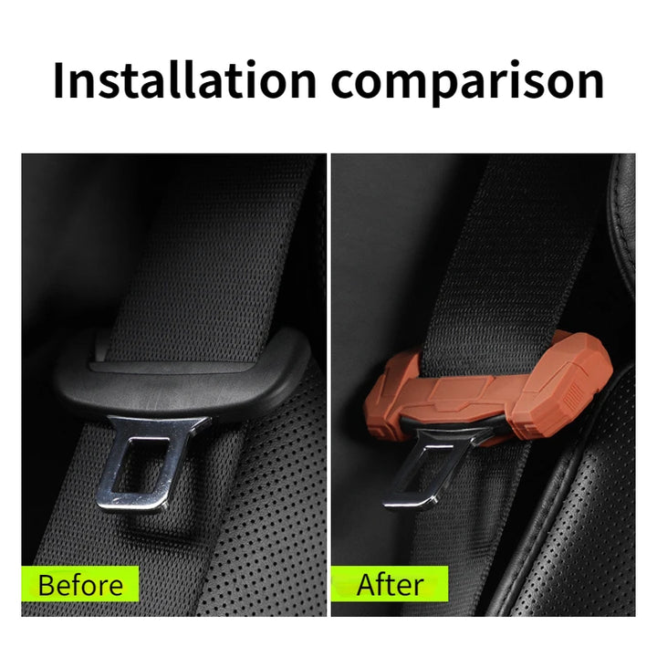 Durable Silicone Safety Belt Plug Cover Scratch-Resistant Anti-Collision Noise Reducer is available at Ludicrous EV.
