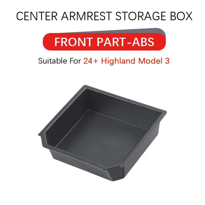 ABS Flock Center Console Organizer for Tesla Model 3/Y 2016-2024 is available at Ludicrous EV.