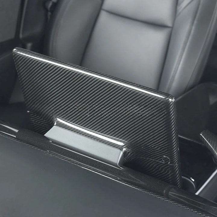 Carbon Fiber Screen Back Cover for Tesla Model Y/3/3+ Highland 2024 is available at Ludicrous EV.