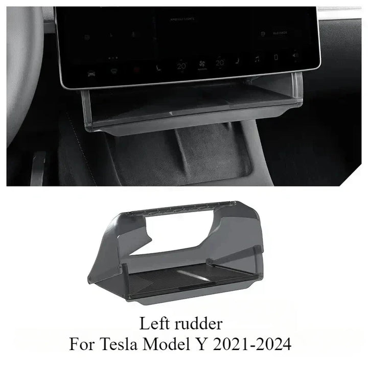 Organizer Tray Under Central Control Screen for Tesla Model Y/Model 3+ Highland (2024)  is available at Ludicrous EV.
