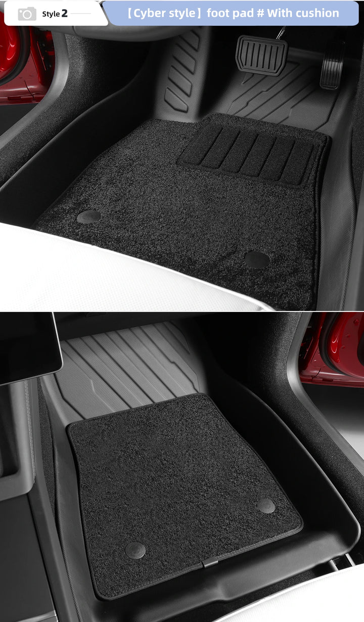 TPE Waterproof Non-Slip Foot Mats & Rear Trunk Mat For Tesla Model 3 Highland 2024 is available at Ludicrous EV.
