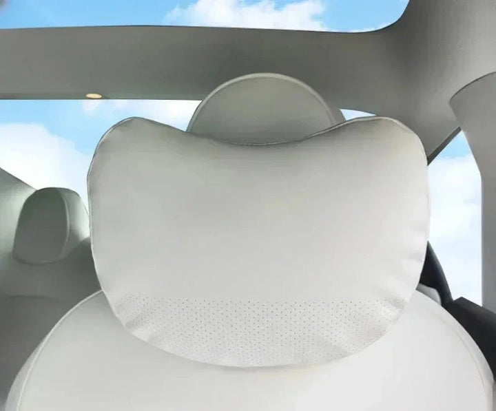 Leather Car Seat Headrest Neck Pillow for Tesla Model 3/Model Y/Model 3+ Highland 2024 at Ludicrous EV.