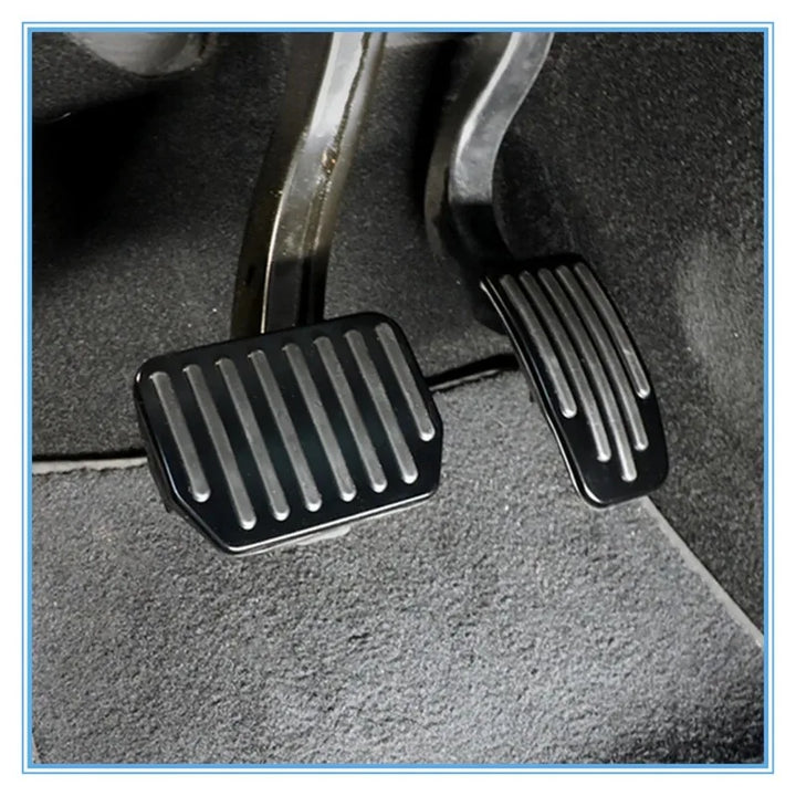 Aluminum Alloy Anti-Skid Pedal Covers for 2021-2024 Tesla Model 3/Y/3+ which is available at Ludicrous EV.