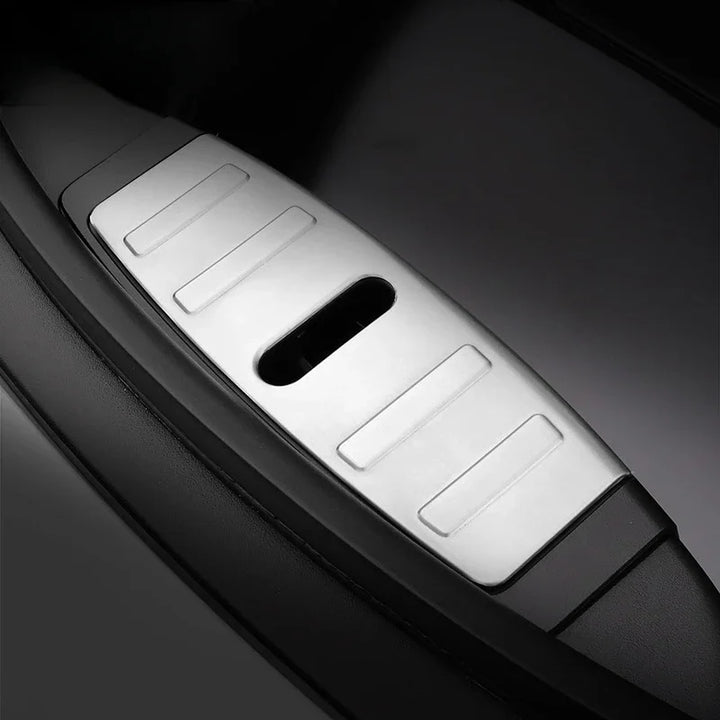 Stainless Steel Front Trunk Protective Patch for Tesla Model 3 is available at Ludicrous EV.