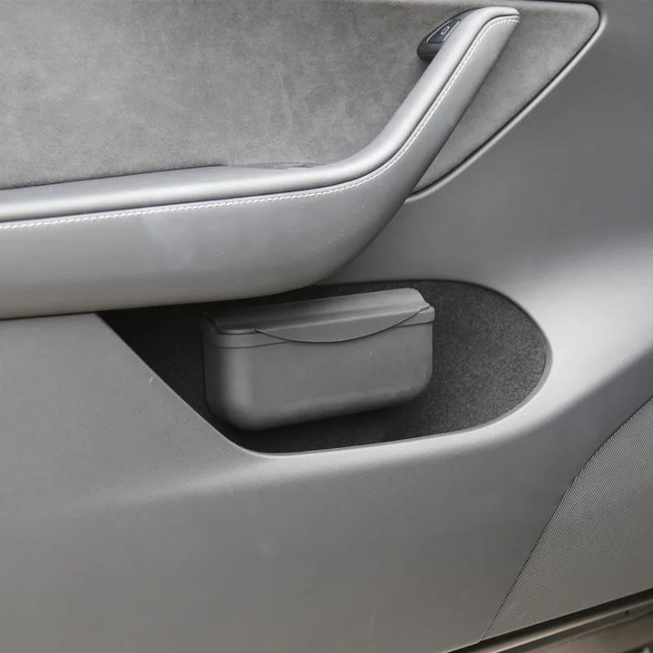 Sticky Seat Crevice Side Sunglasses Storage Box for Tesla Model 3/Model Y (2023) is available at Ludicrous EV.
