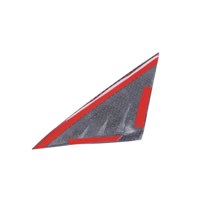 Real Carbon Fiber A-Pillar Window Triangle Spoiler Patch for Tesla Model 3/Model Y/Model 3+ Highland 2024 at Ludicrous EV.