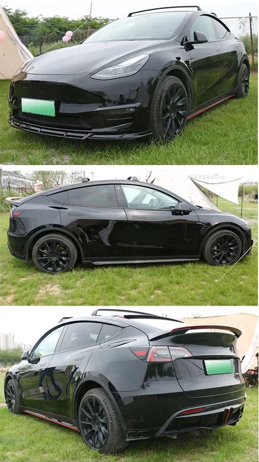 Body Kit - Rear Spoiler, Bumper Diffuser, Side Skirt, Front Lip for Tesla Model Y 2021-2023 is available at Ludicrous EV.
