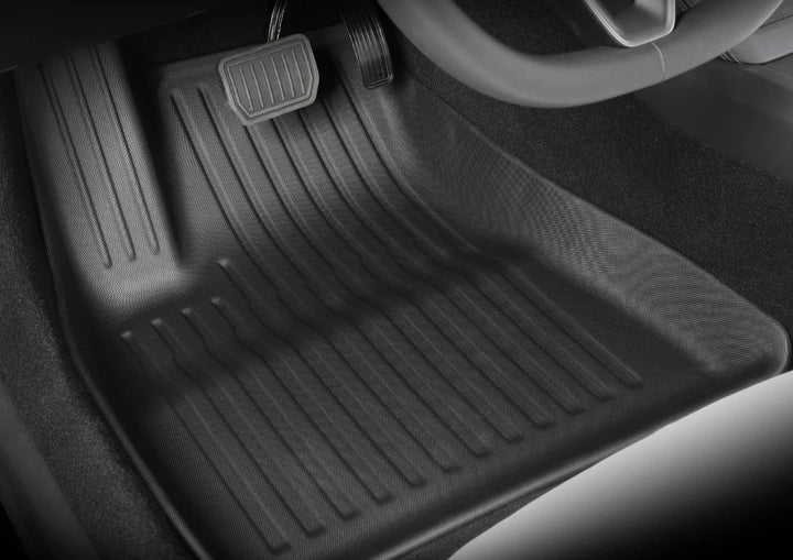 TPE Waterproof Floor Mats & Foot Pad Set For Tesla Model 3 Highland 2024 is available at Ludicrous EV.
