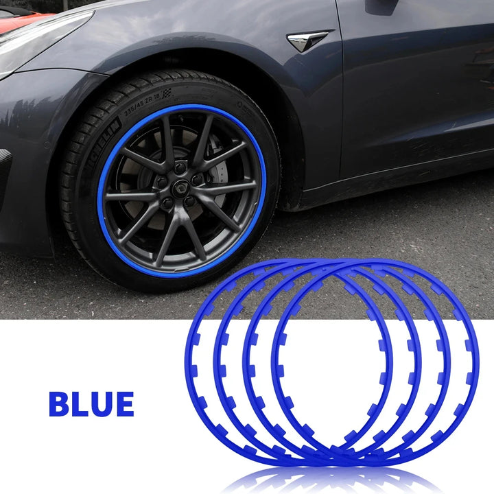 Rims Guard Strips/Wheel Hub Protection Ring for Tesla Model 3/Model Y/Model S/Model X is available at Ludicrous EV.
