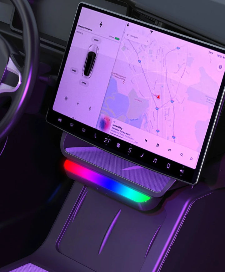 Wireless Smart Button & Center Screen Storage Box for Tesla Model 3/Model Y is available at Ludicrous EV.
