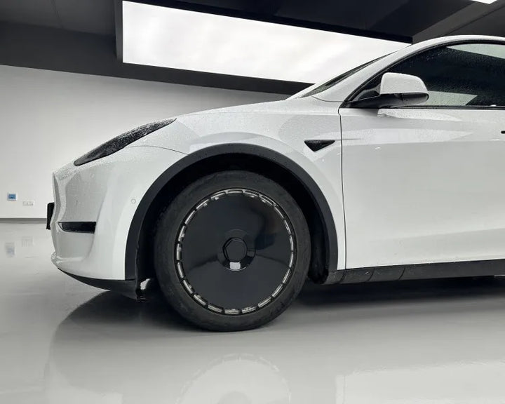 4PCS 19-Inch High-Performance Wheel Hubcaps, Full Rim Covers for Tesla Model Y 2019-2023 is available at Ludicrous EV.