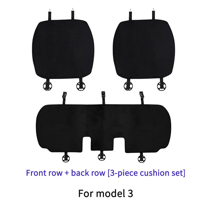 Anti-Dirt/Non-Slip Flannel Seat Cover Cushion for Tesla Model 3/Model Y is available at Ludicrous EV.
