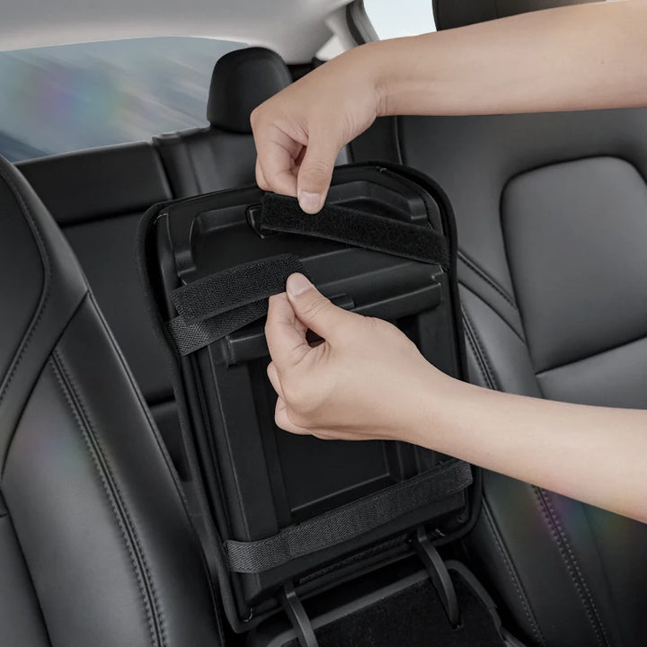 Premium Faux Suede Armrest Cover for Tesla Model 3/Y 2023-2024 is available at Ludicrous EV.
