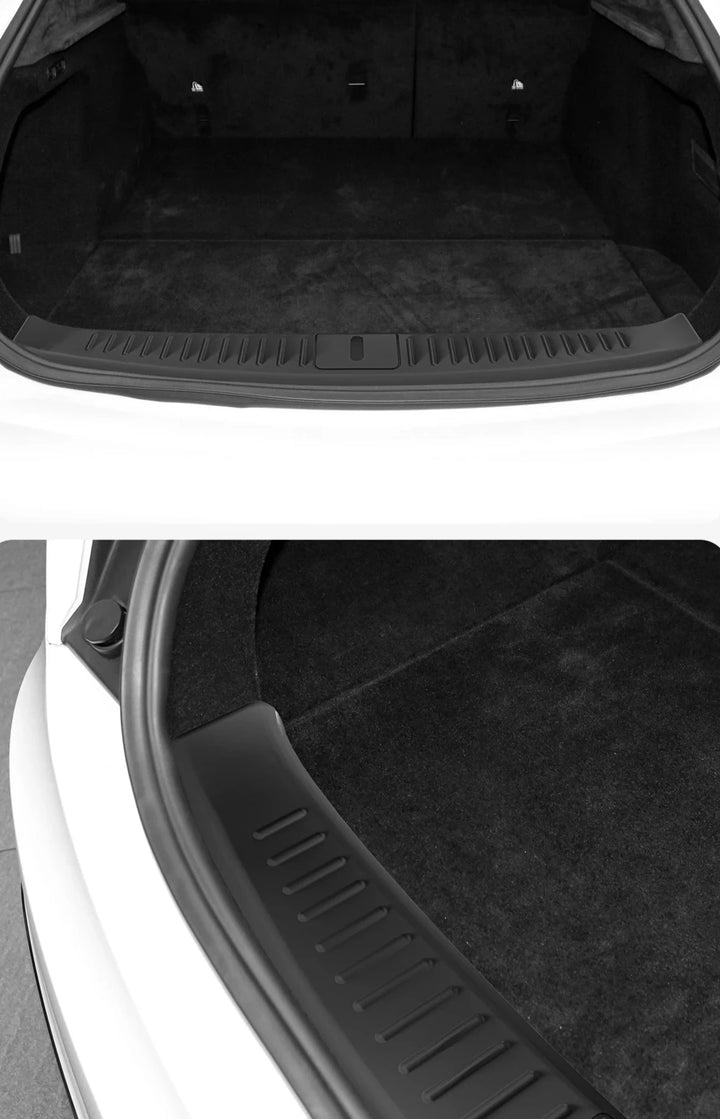 Rear Trunk Threshold Strip & Bumper Protective Cover For Tesla Model X/S 2023-2024 is available at Ludicrous EV.
